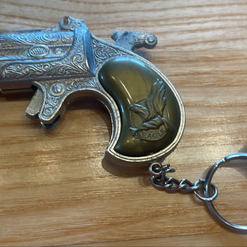 Schlüsselanhänger Platzpistole 60-70er Jahre