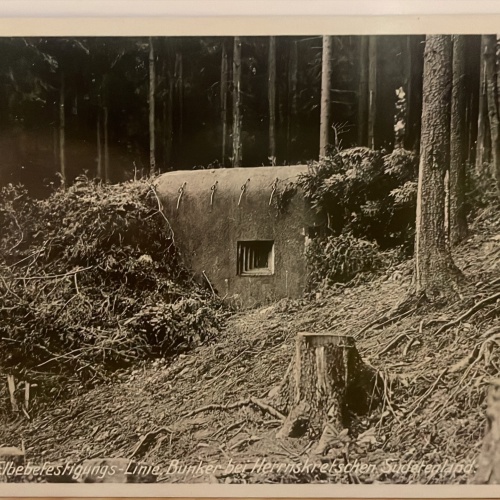 AK Tschech. Elbbefestigungs-Linie Bunker