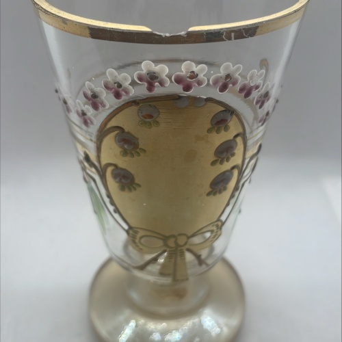 Antiker Kelch zum Namensfeste Goldverzierung