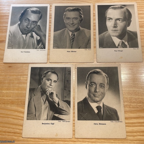 Star Autogrammkarten v.1940/50