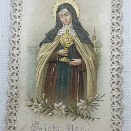 Antikes Andachtsbild Swieta Klara