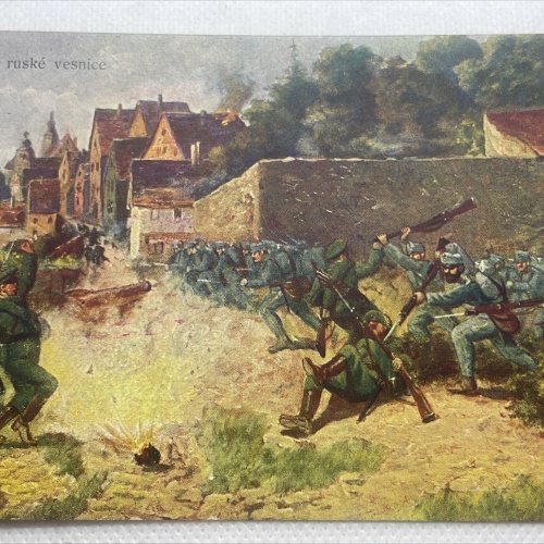 AK Dobyli suske vesnice ungelaufen