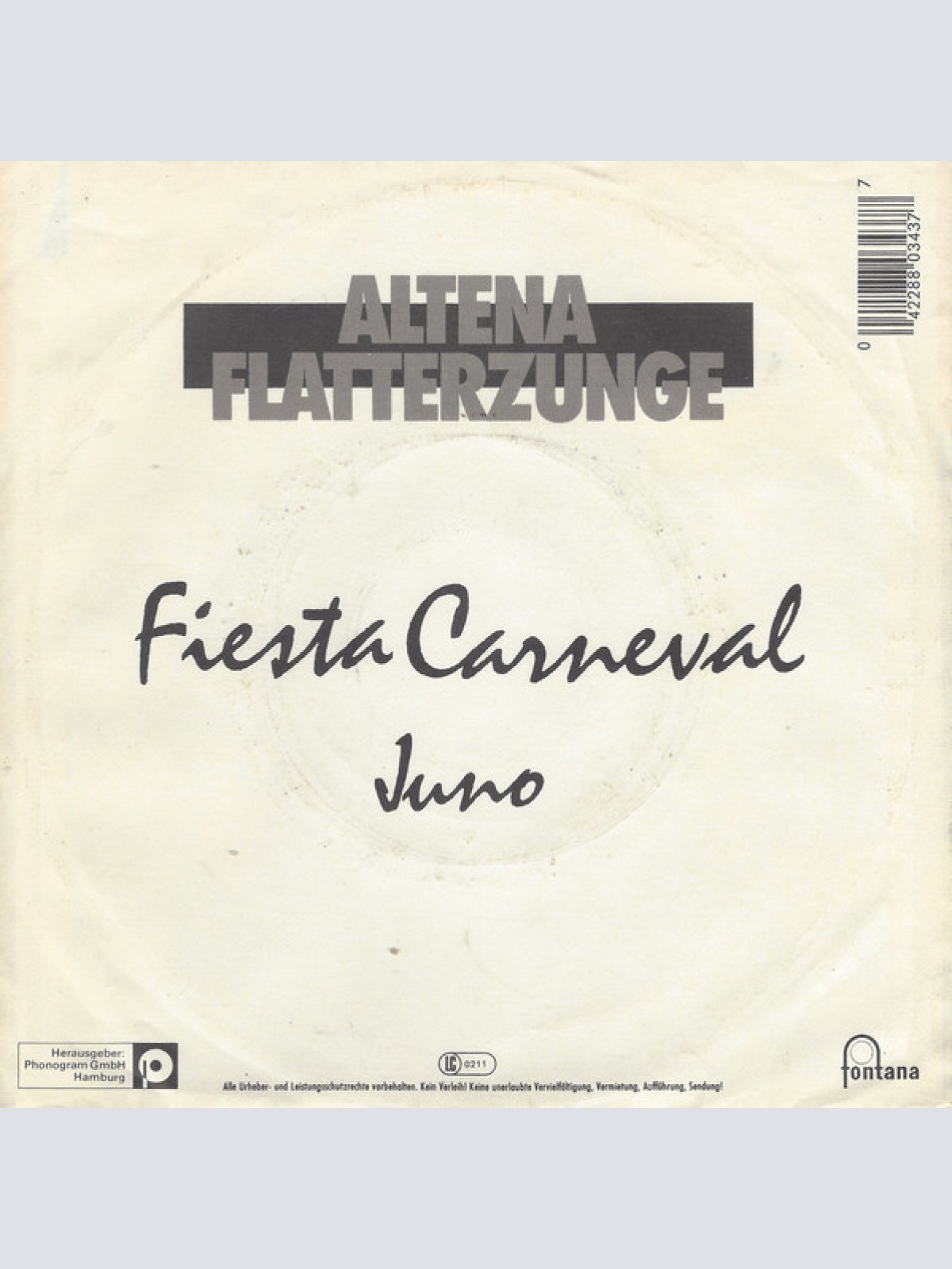 Vinyl / Altena Flatterzunge - Fiesta Carneval
