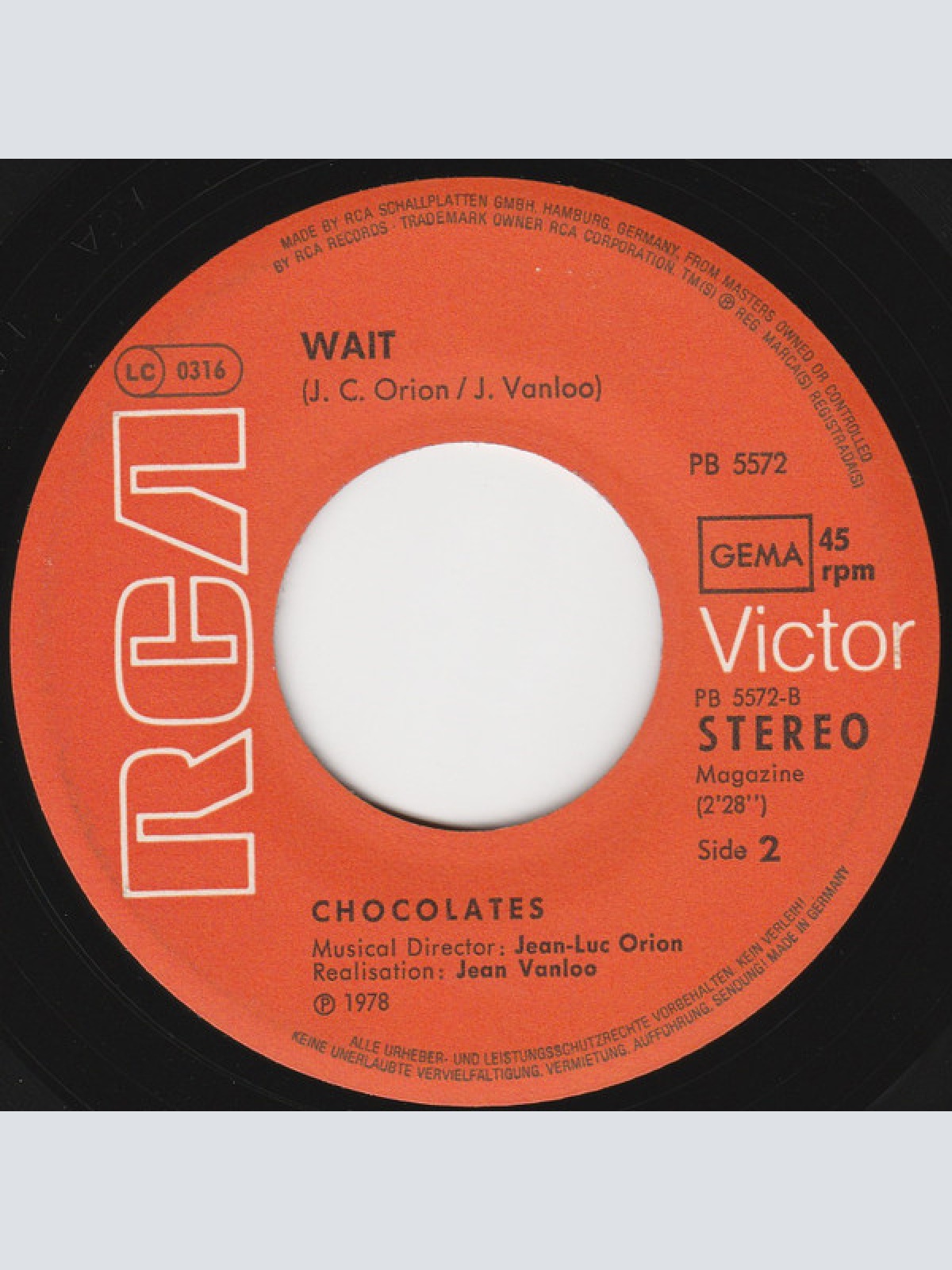 Vinyl / Chocolates* - Baby Let's Do It The French Way