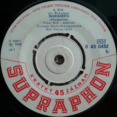 Vinyl / Acker Bilk, Orchestr Karla Krautgartnera* - Margareta (Margarite) / Cizinec na pobřeží (Stranger On the Shore)