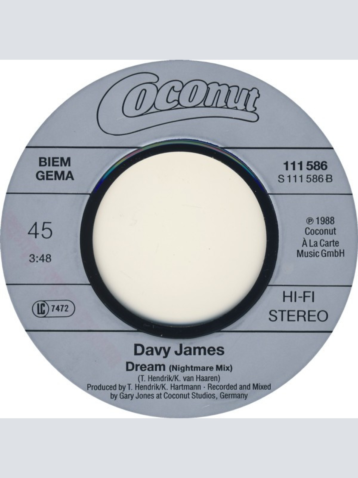Vinyl / Davy James - Dream Baby  (The Dance Collection Of The Fifties/Sixties)