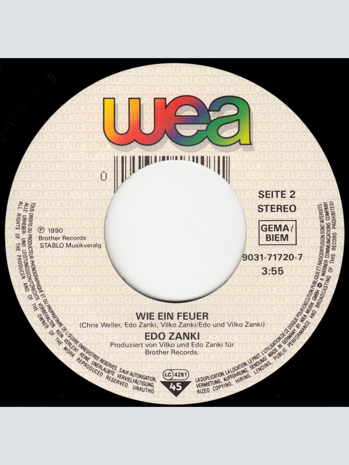 Vinyl / Edo Zanki - Uns Bleibt Die Nacht