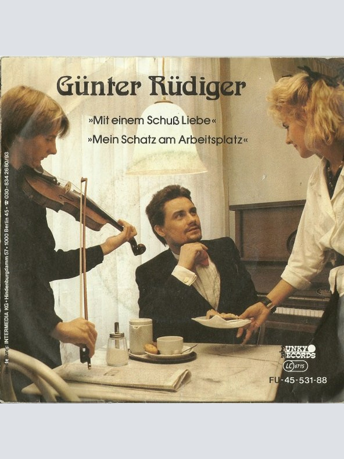 Vinyl / Günter Rüdiger - Mit Einem Schuß Liebe / Mein Schatz Am Arbeitsplatz
