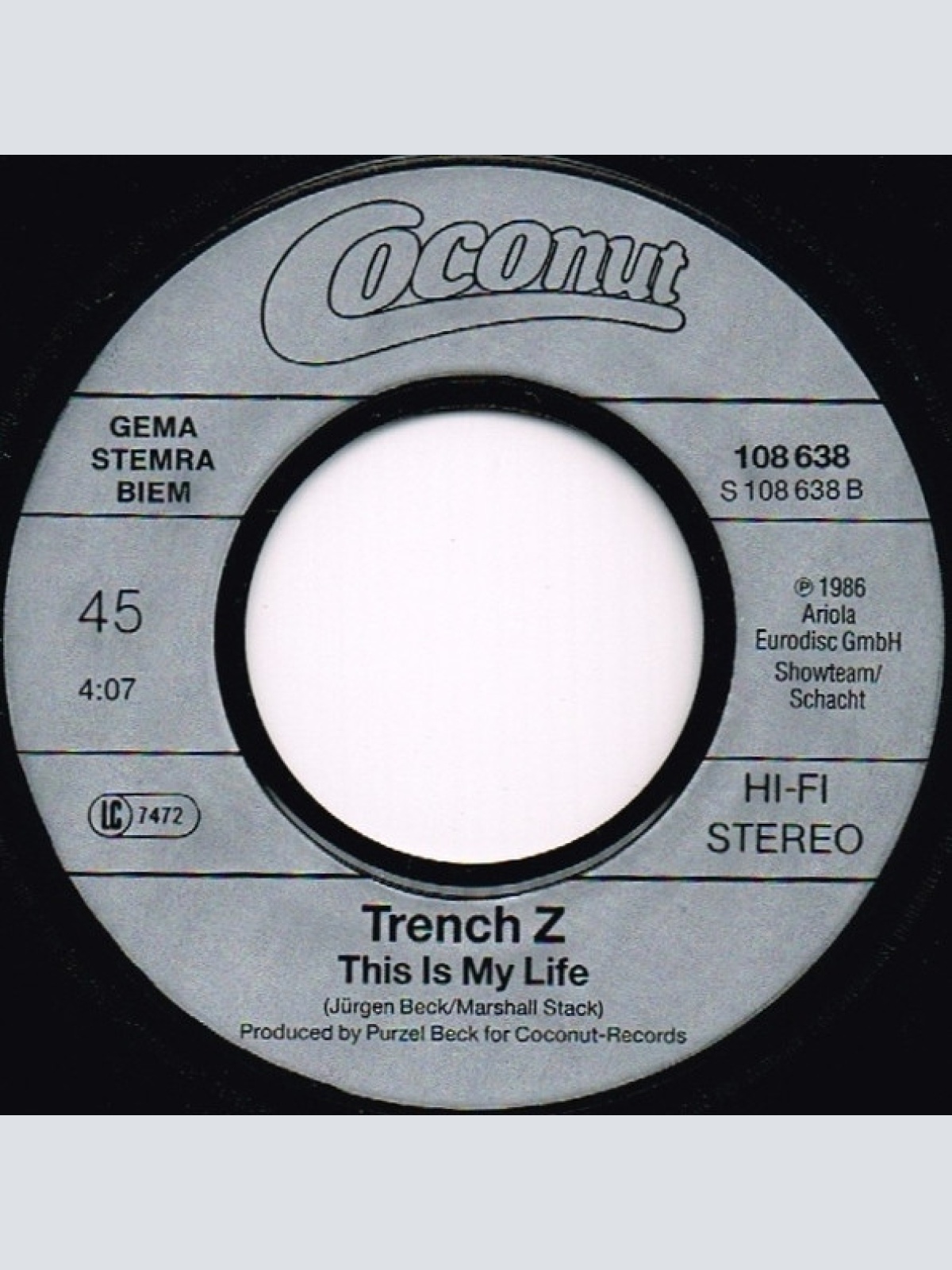 Vinyl / Trench Z - I'm Fighting For You