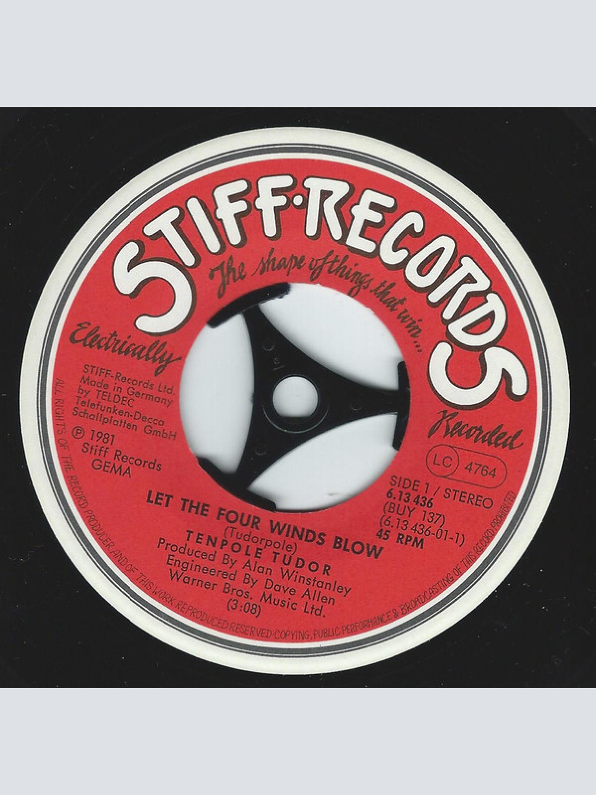 Vinyl / Tenpole Tudor - Let The Four Winds Blow