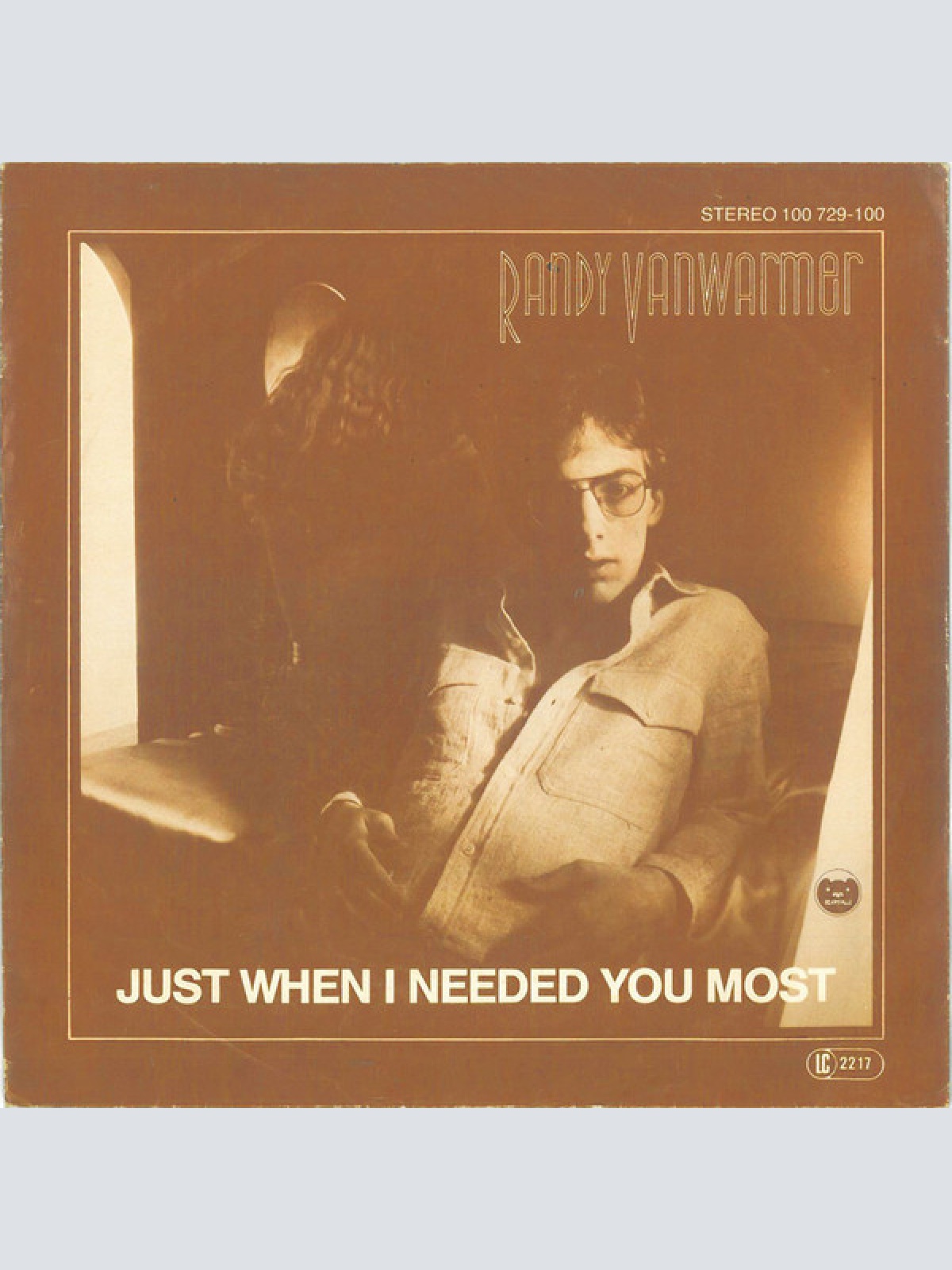 Vinyl / Randy Vanwarmer - Just When I Needed You Most