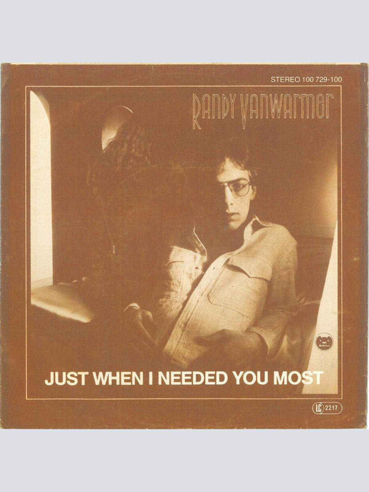 Vinyl / Randy Vanwarmer - Just When I Needed You Most