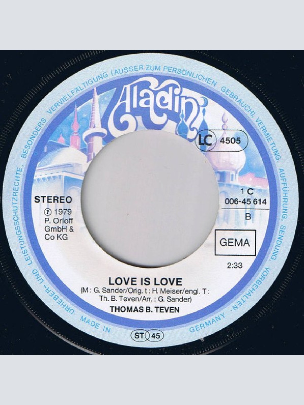 Vinyl / Thomas B. Teven - I Play Every Night