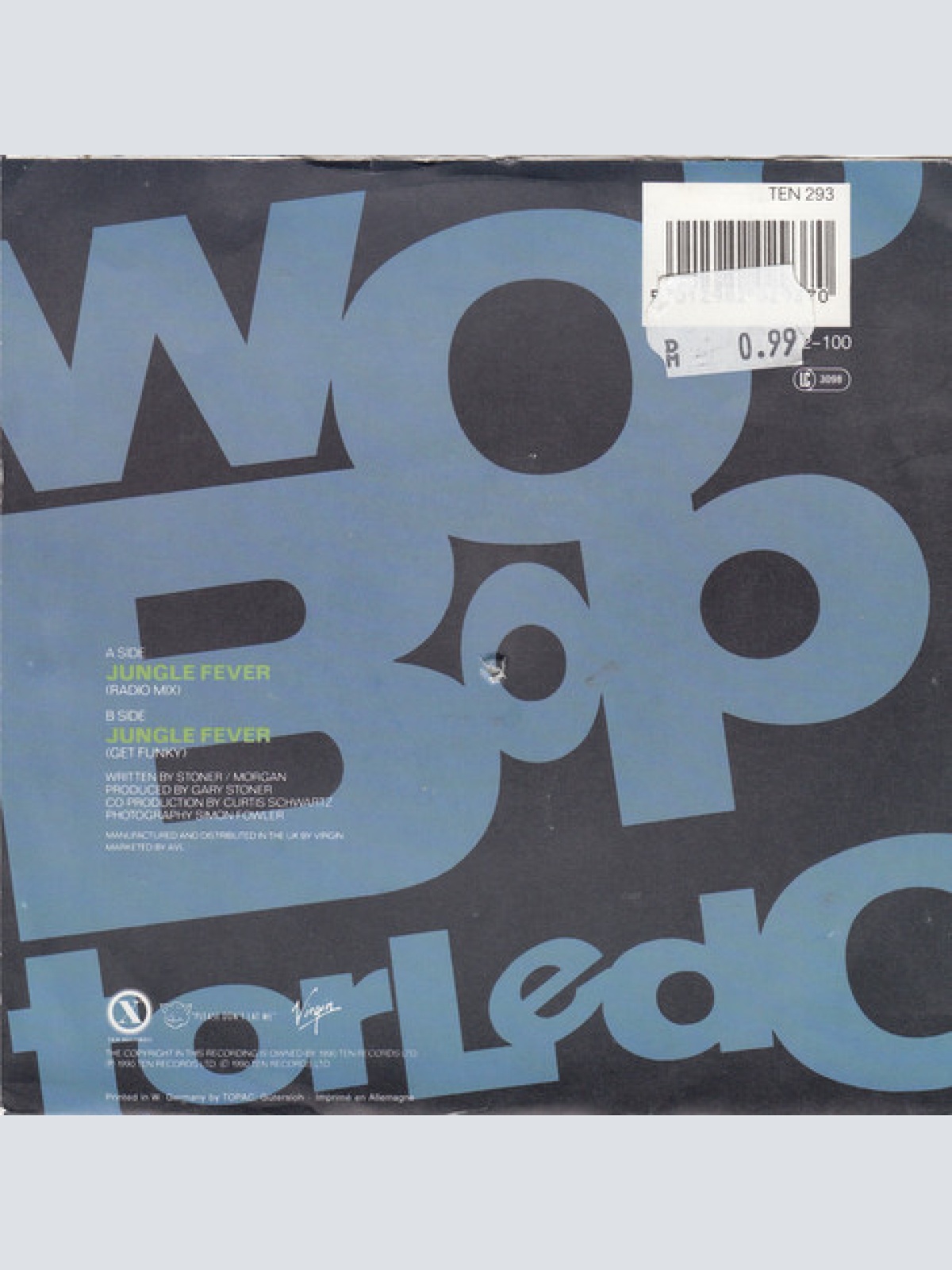 Vinyl / Wop Bop Torledo - Jungle Fever