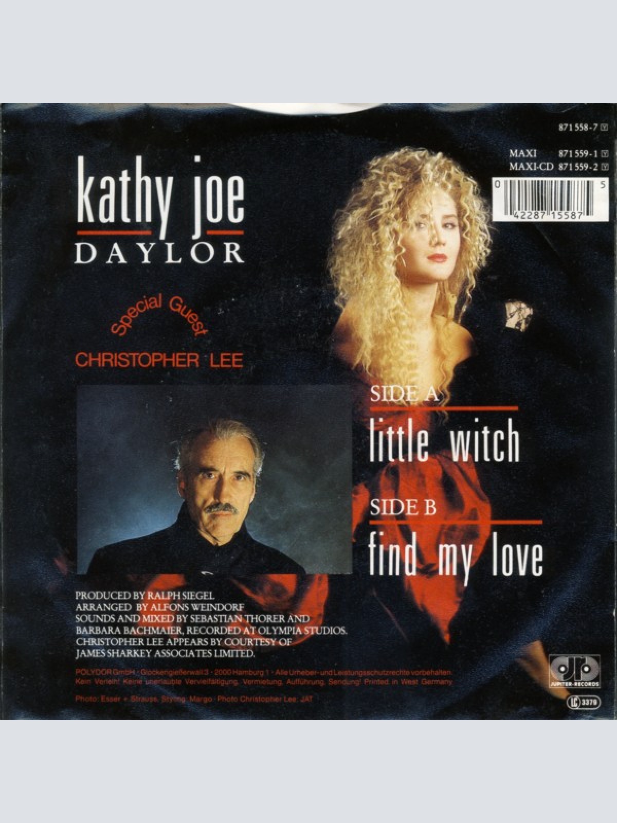 Vinyl / Kathy Joe Daylor Special Guest Christopher Lee - Little Witch