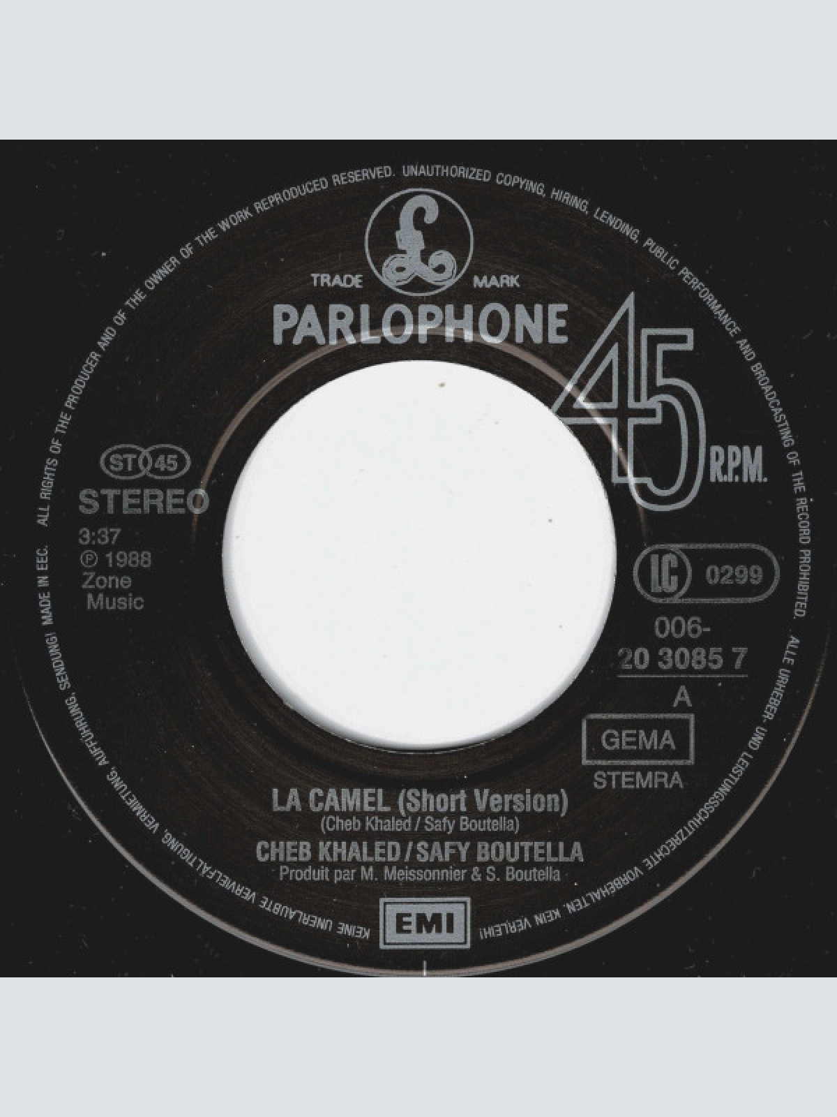 Vinyl / Cheb Khaled*, Safy Boutella - La Camel