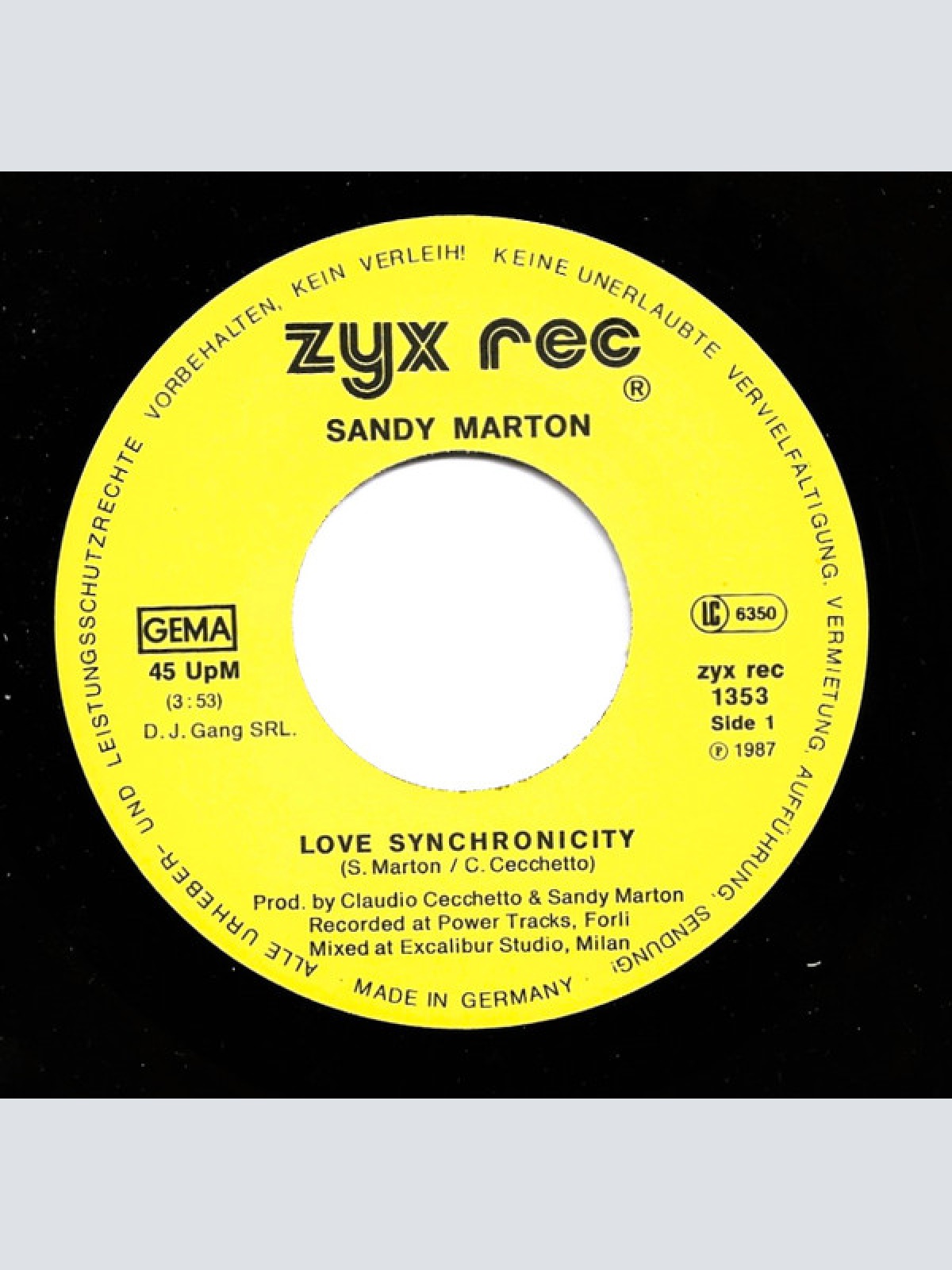 Vinyl / Sandy Marton - Love Synchronicity