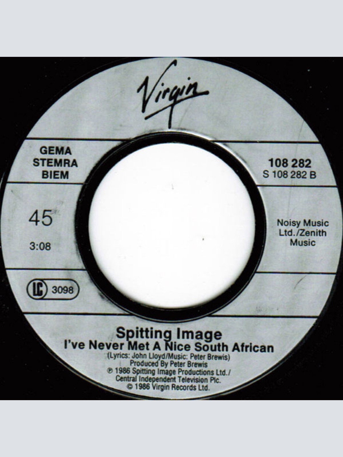 Vinyl / Spitting Image - The Chicken Song