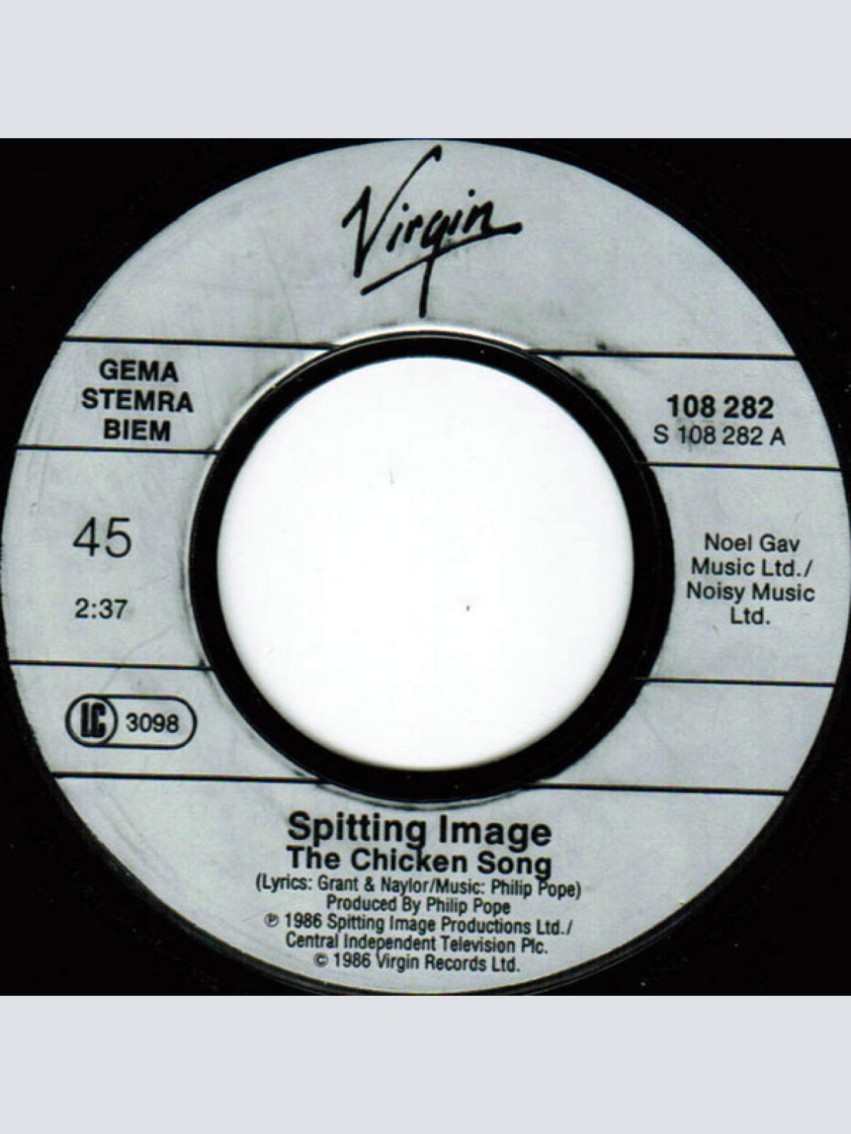 Vinyl / Spitting Image - The Chicken Song