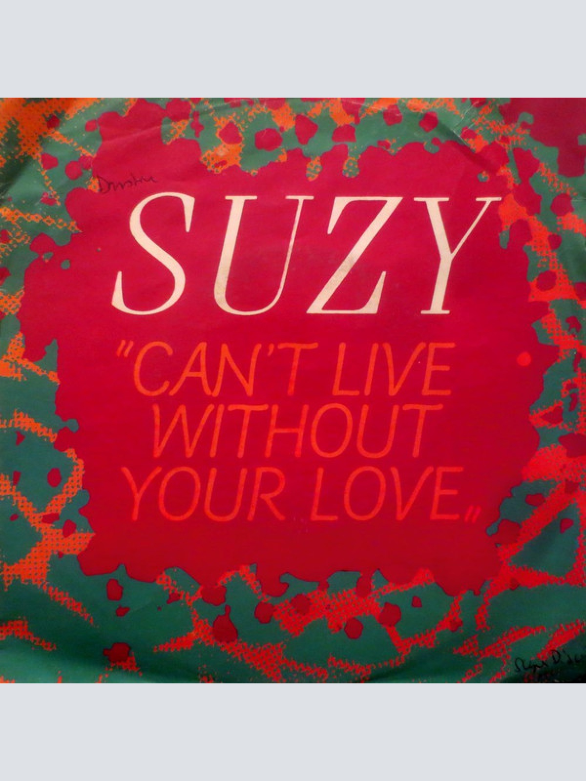 Vinyl / Suzy* - Can't Live Without Your Love