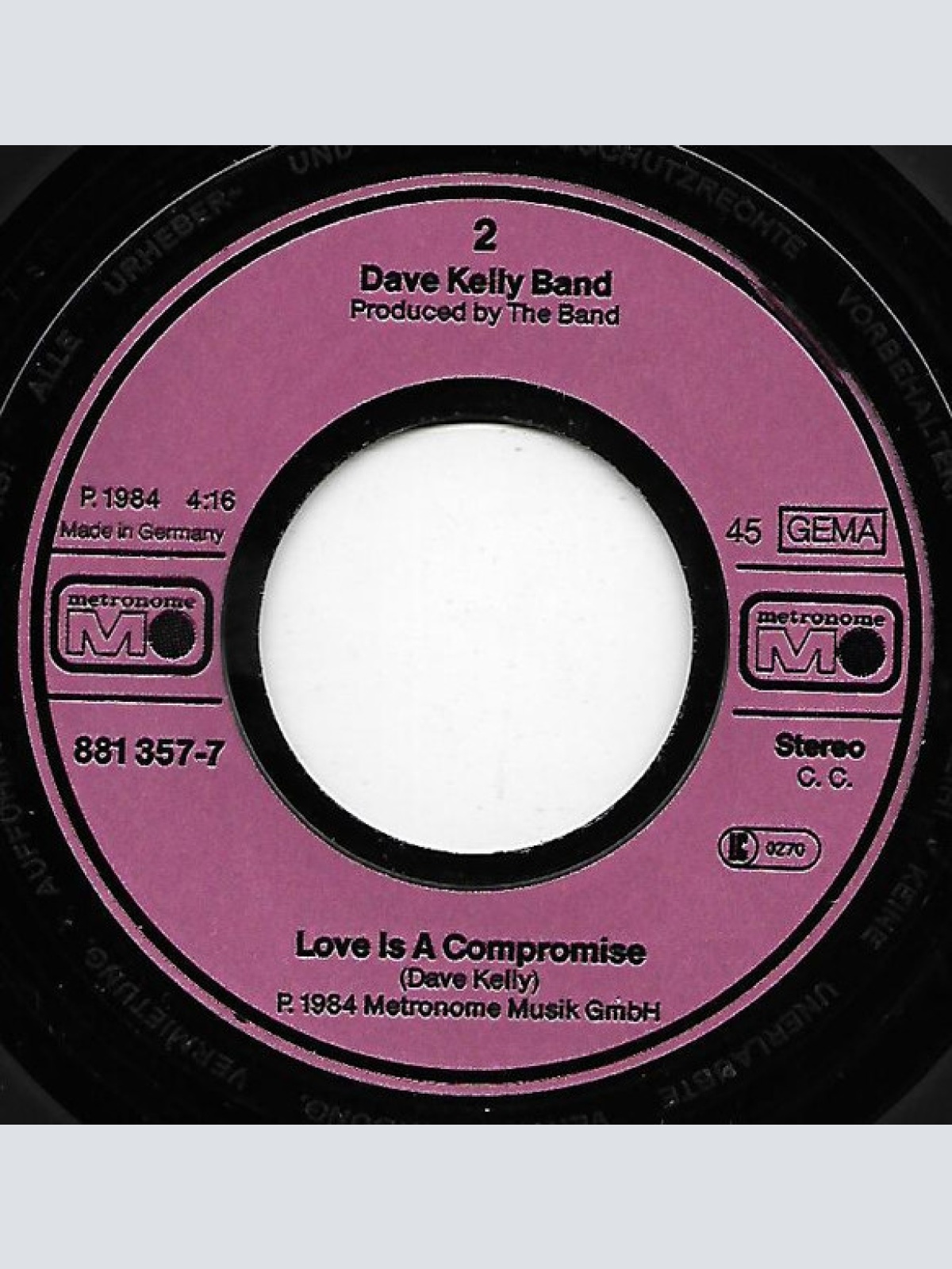 Vinyl / The Dave Kelly Band - Come Back To Me