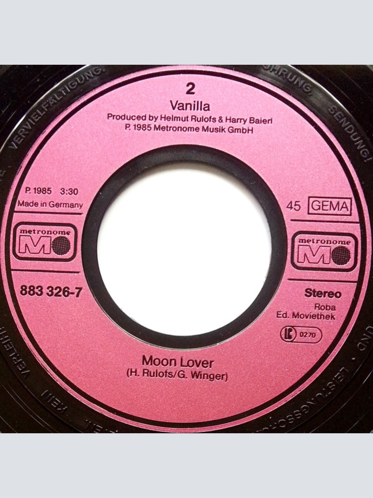 Vinyl / Vanilla (4) - Paradise Mi Amor