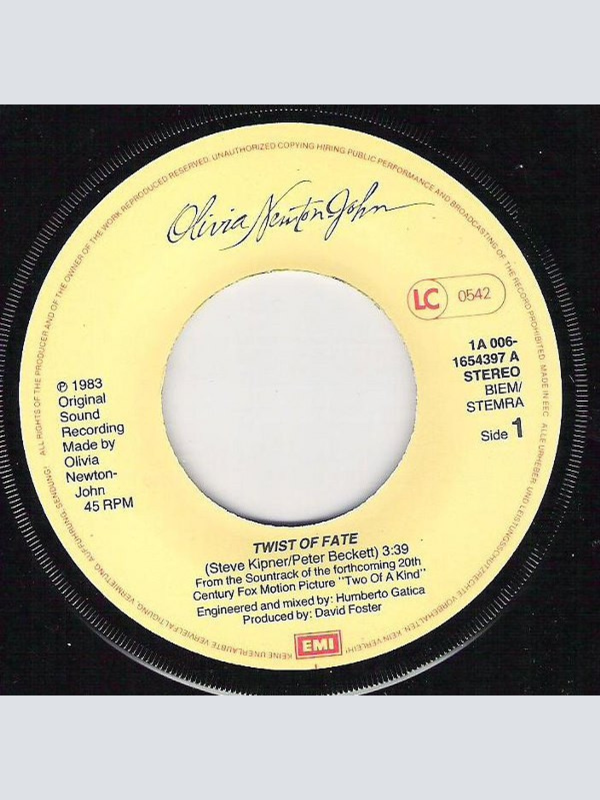 Vinyl / Olivia* - Twist Of Fate