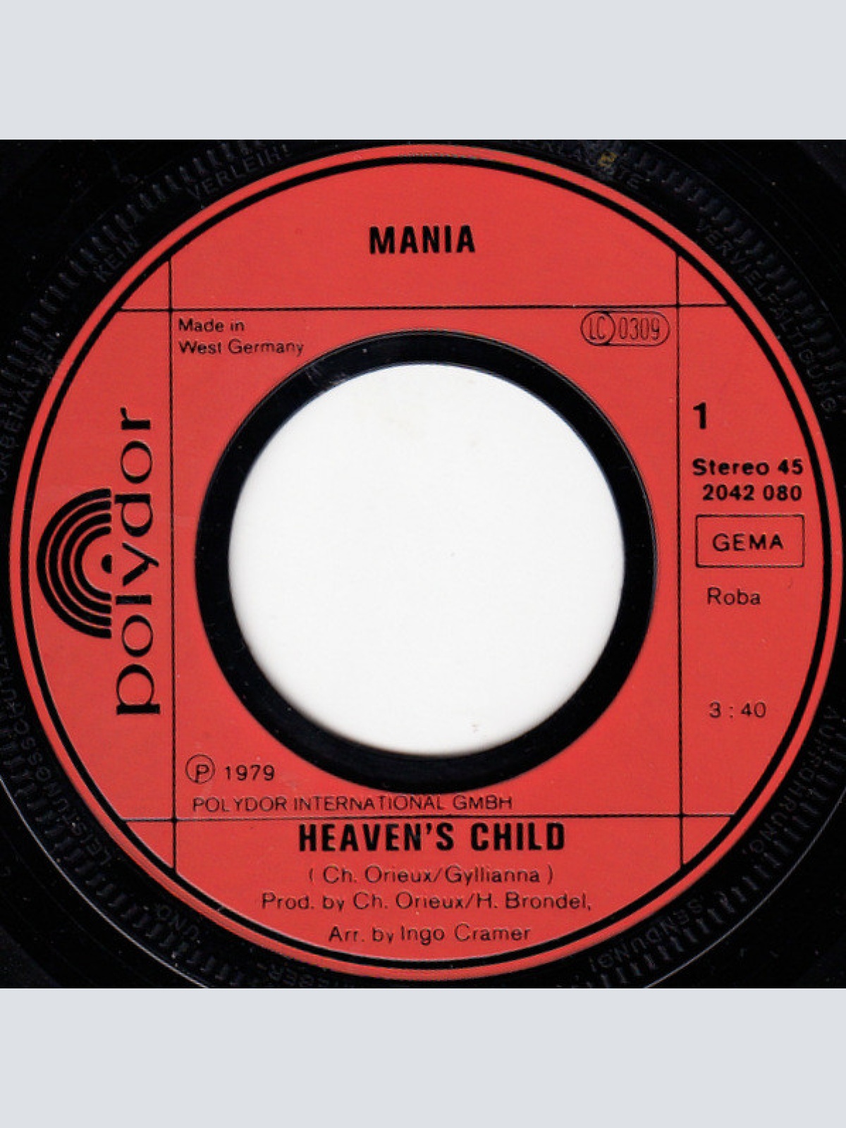 Vinyl / Mania (19) - Heaven's Child