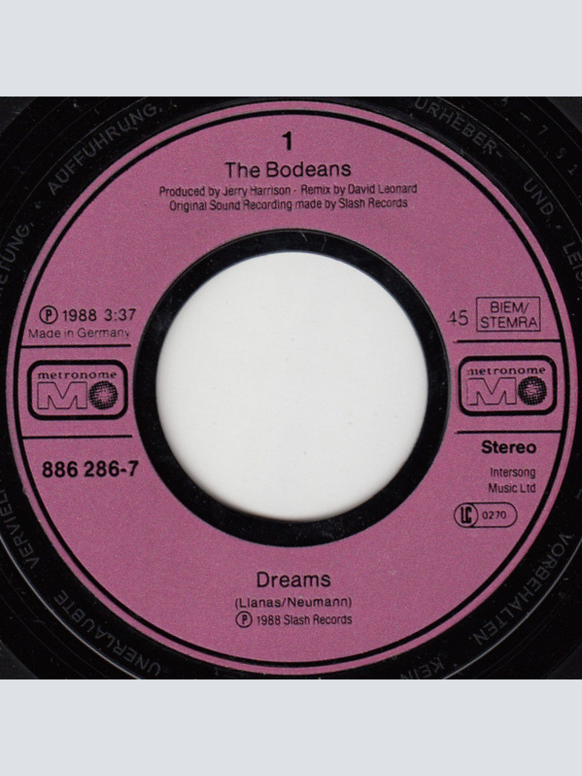 Vinyl / BoDeans - Dreams