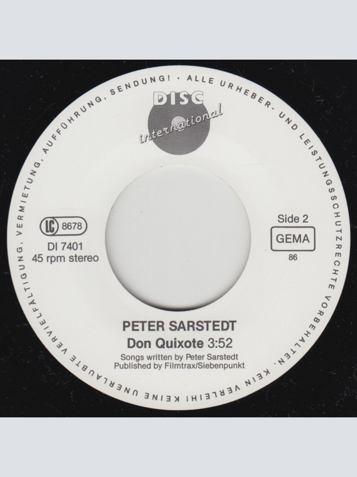 Vinyl / Peter Sarstedt - Hemingway