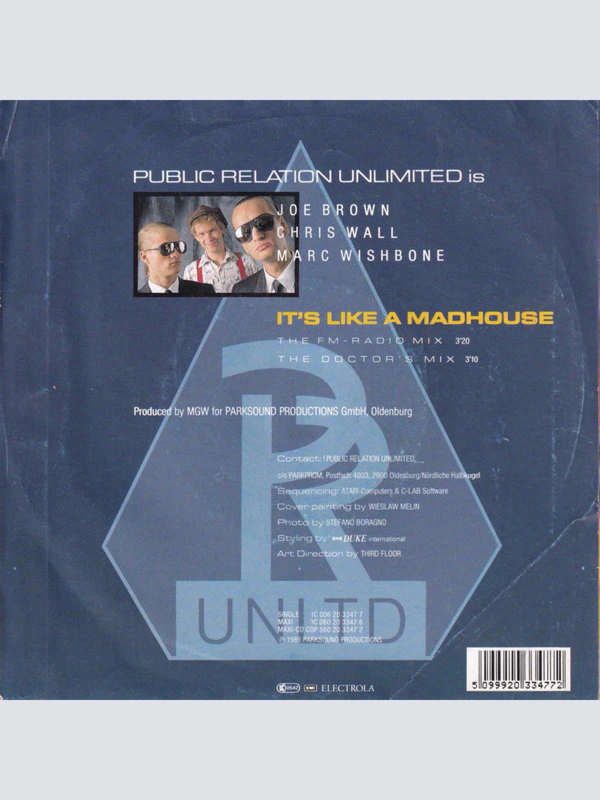 Vinyl / Public Relation Unlimited - It's Like A... Madhouse