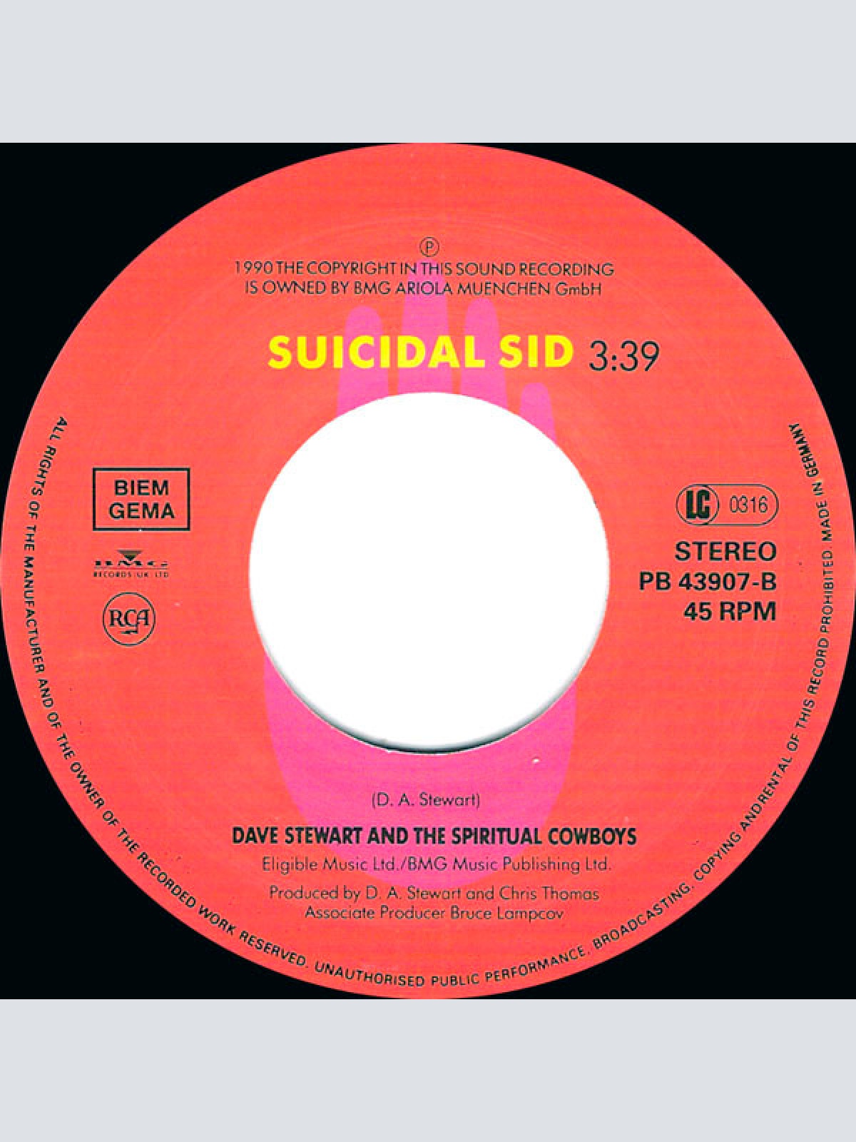 Vinyl / Dave Stewart And The Spiritual Cowboys - Jack Talking