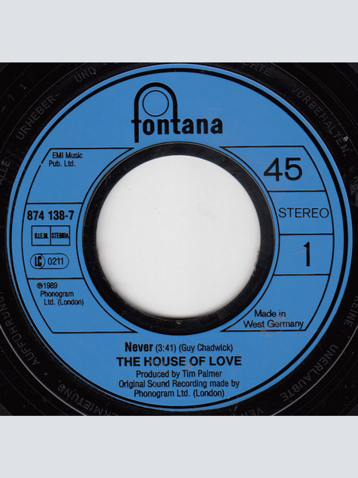 Vinyl / The House Of Love - Never