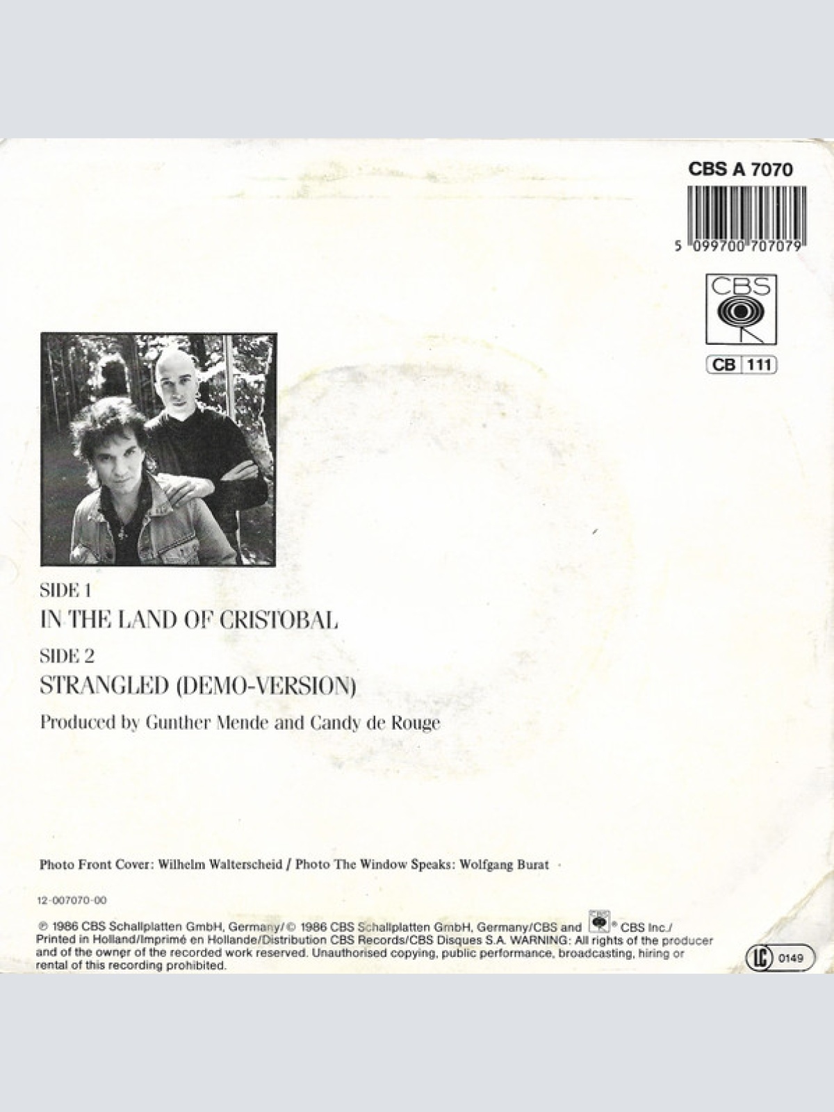 Vinyl / The Window Speaks - In The Land Of Christobal