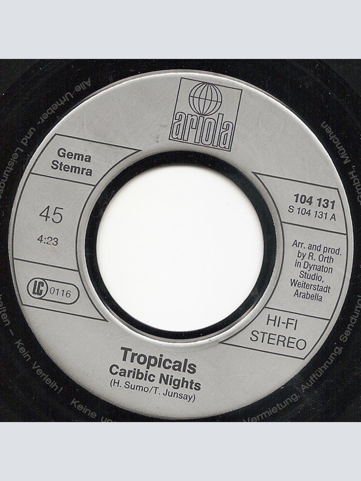 Vinyl / Tropicals - Caribic Nights / Trinidad