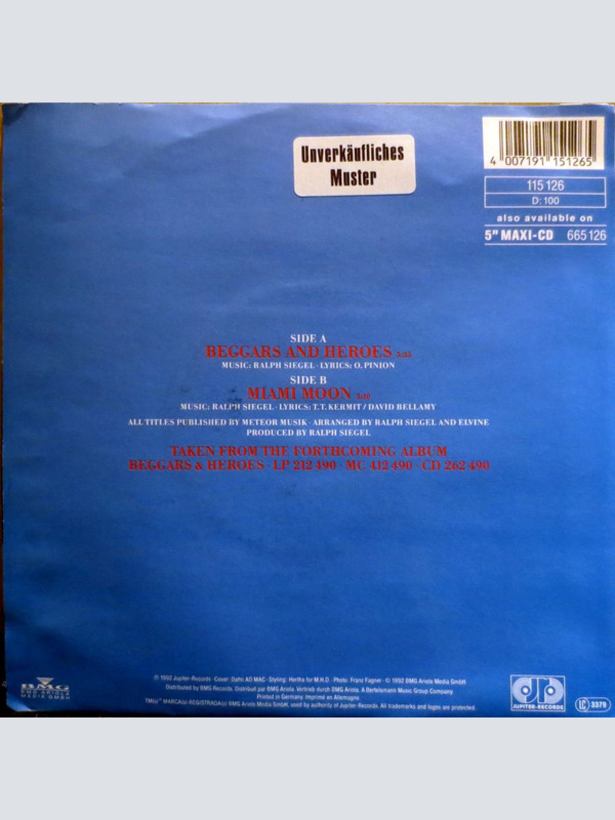 Vinyl / The Bellamy Brothers* - Beggars & Heroes