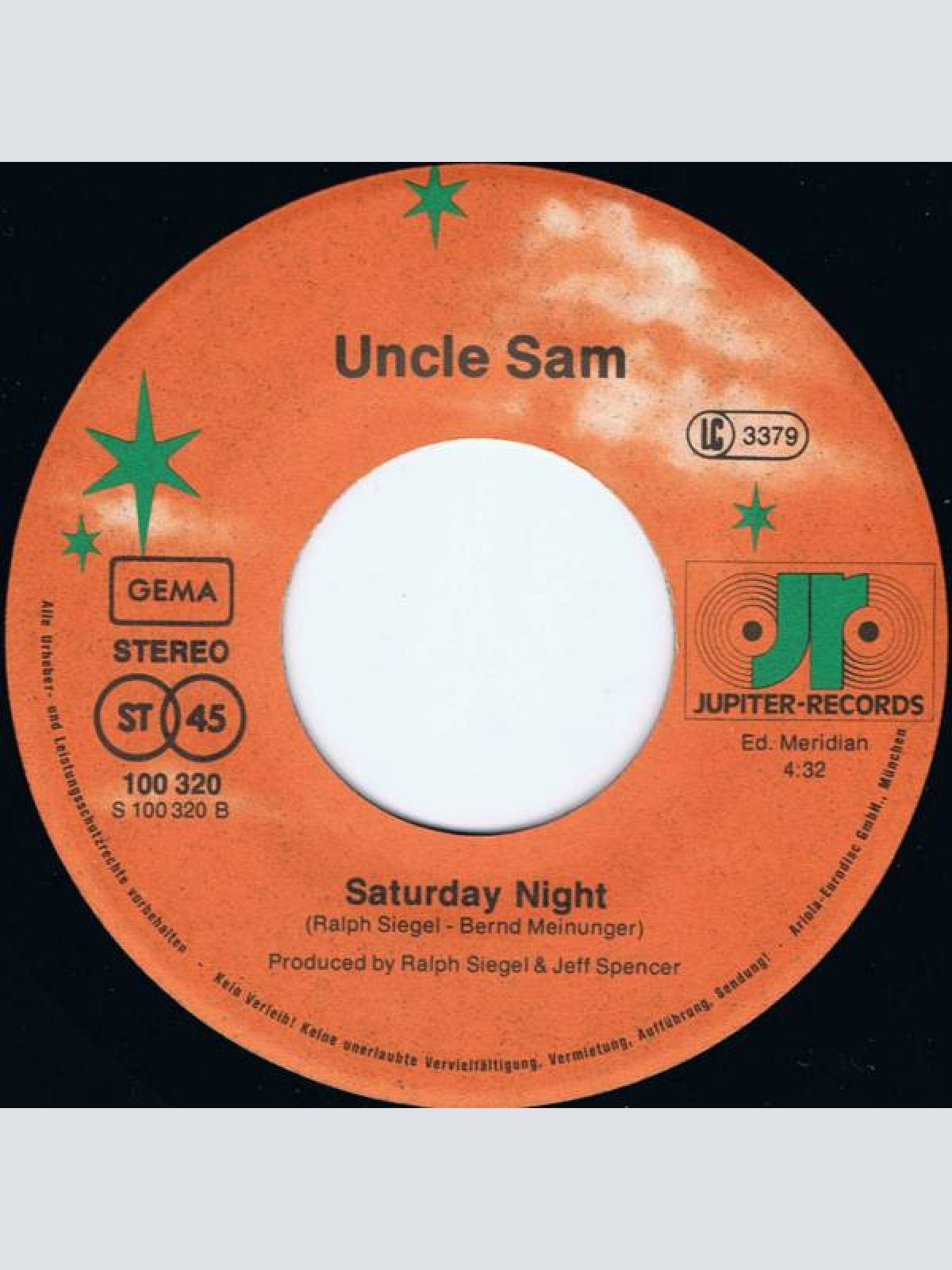 Vinyl / Uncle Sam (2) - Everybody Is A Dancer