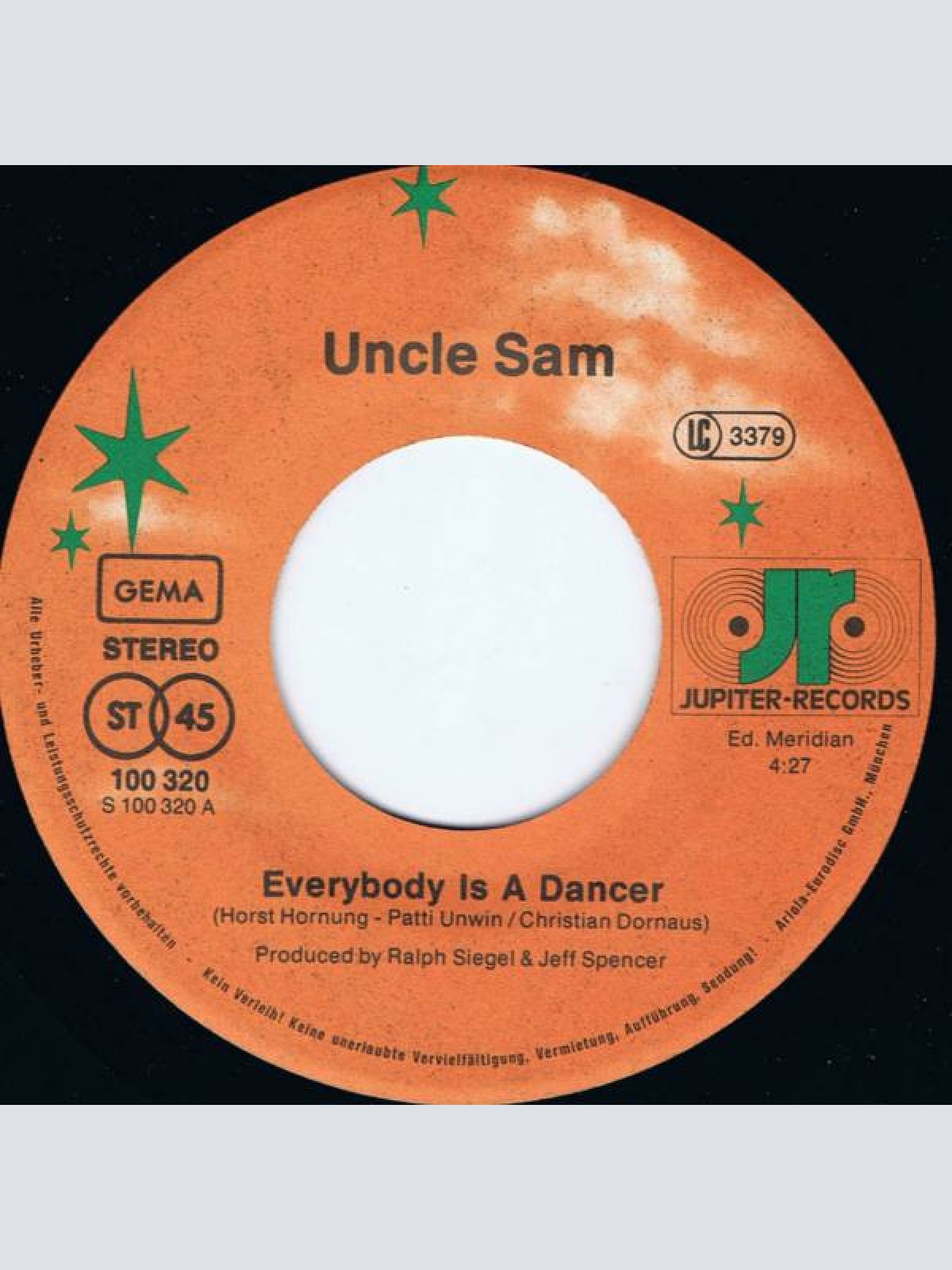 Vinyl / Uncle Sam (2) - Everybody Is A Dancer