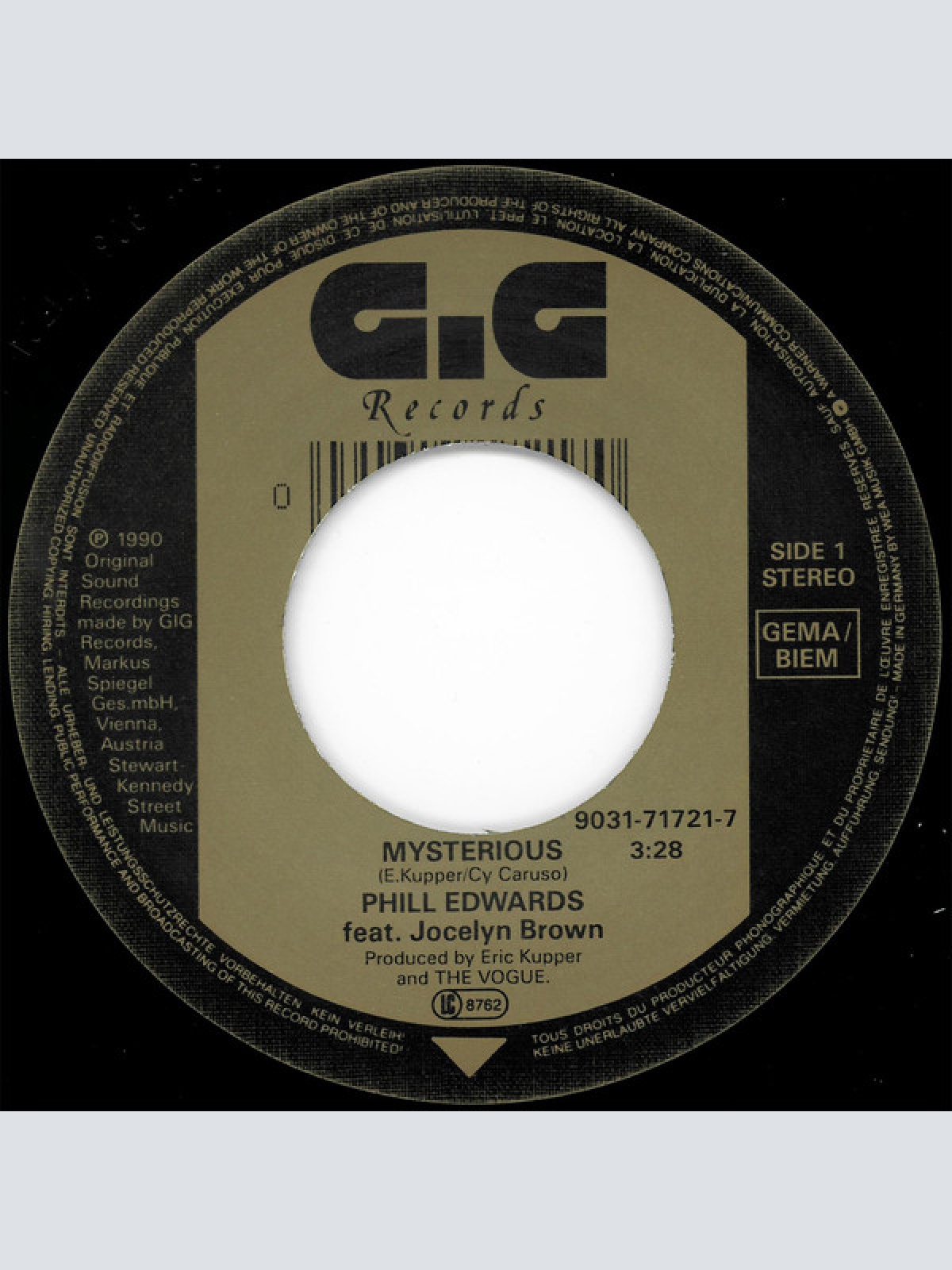 Vinyl / Phill Edwards Feat. Jocelyn Brown - Mysterious