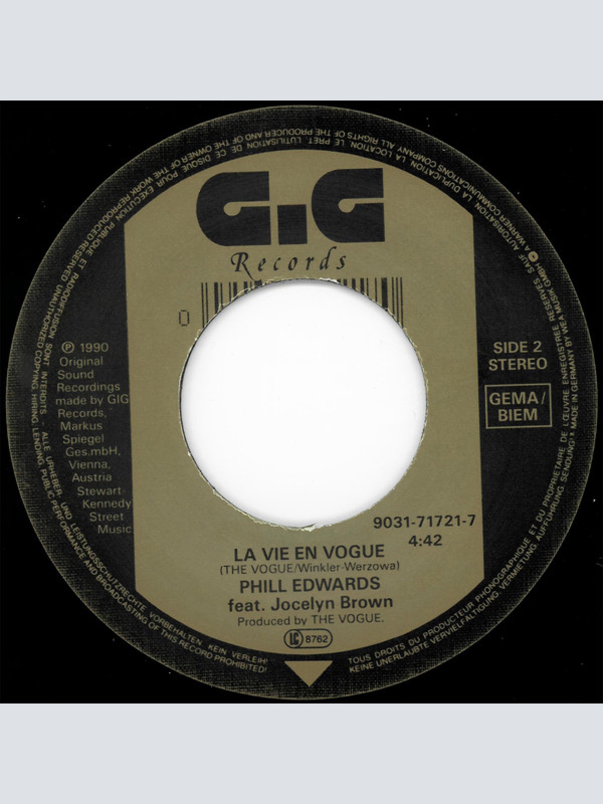 Vinyl / Phill Edwards Feat. Jocelyn Brown - Mysterious