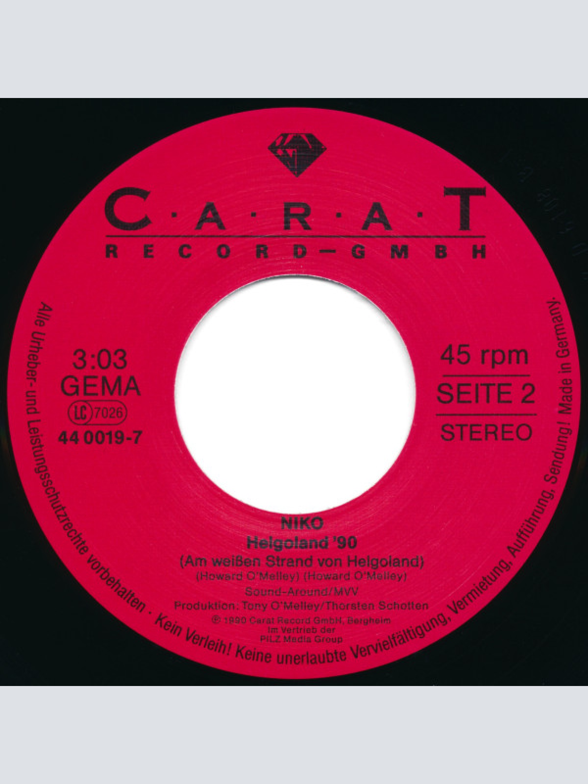 Vinyl / Niko (3) - Einmal Um Die Große, Weite Welt