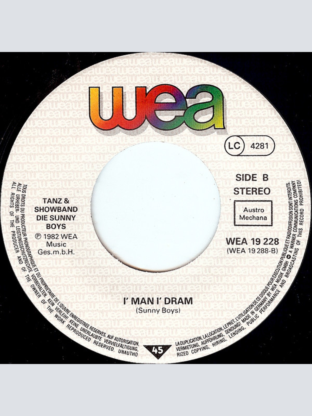 Vinyl / Tanz & Showband Die Sunny Boys* - Du Bist A Wahnsinn