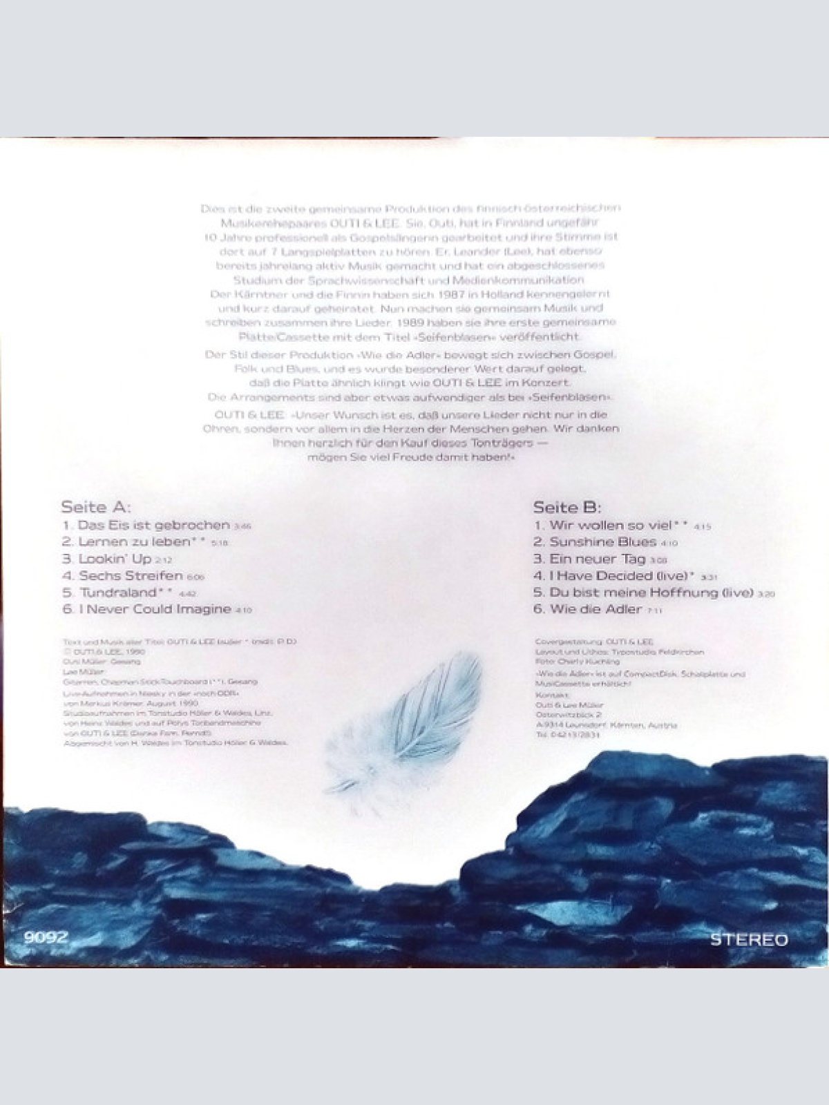 Vinyl / Outi & Lee - Wie Die Adler