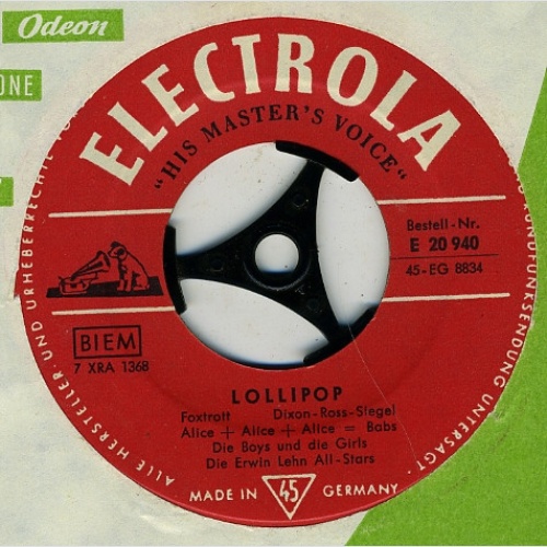 Vinyl / Alice + Alice + Alice = Babs*, Alice Babs - Lollipop / Junges Herz Voller Liebe