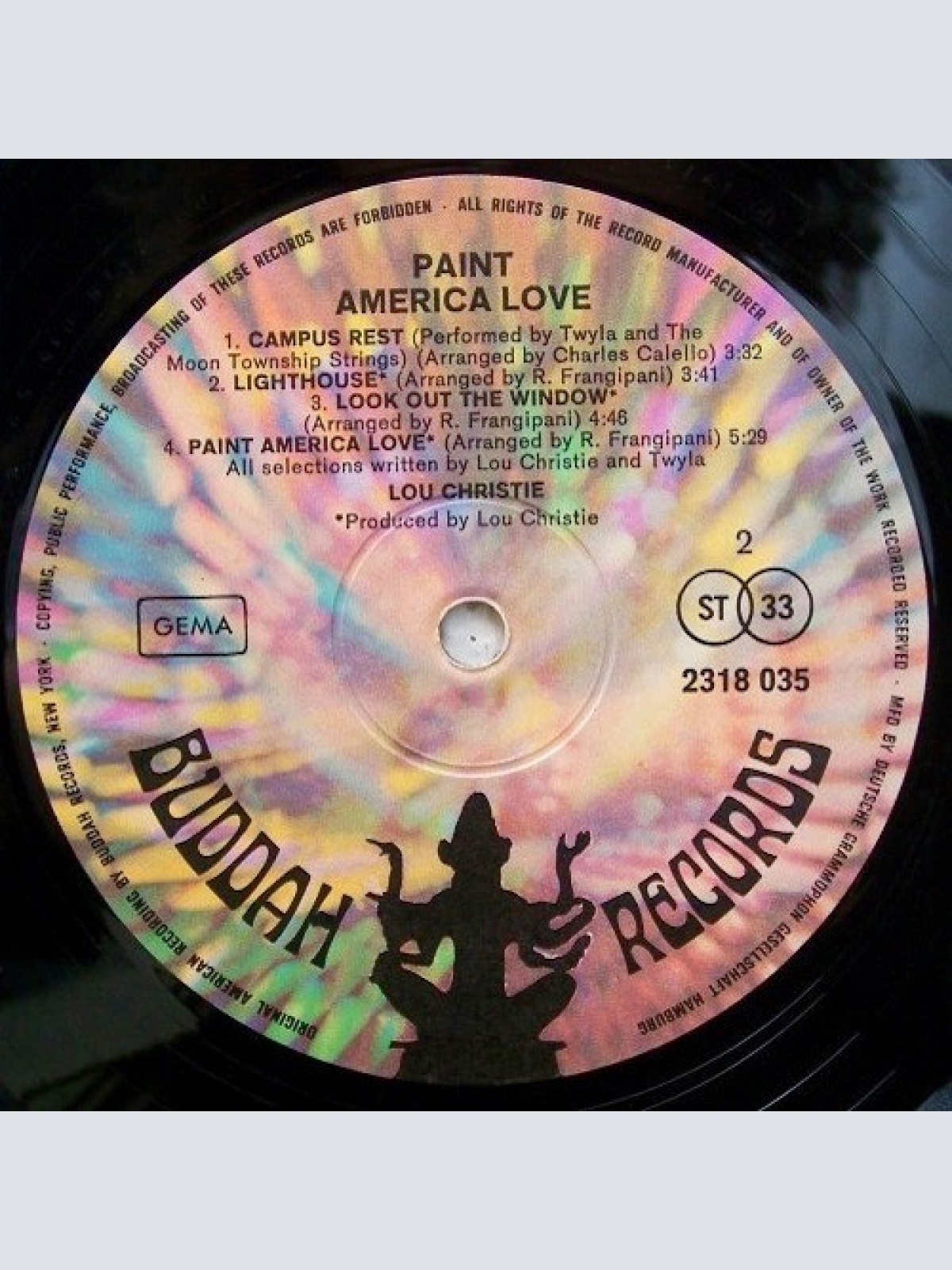 Vinyl / Lou Christie Sacco* - Paint America Love