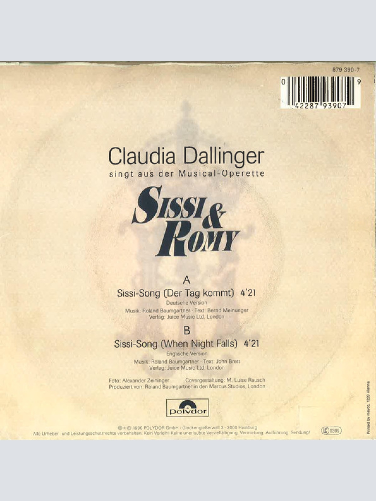 Vinyl / Claudia Dallinger - Singt Aus Der Musical-Operette SISSI & ROMY