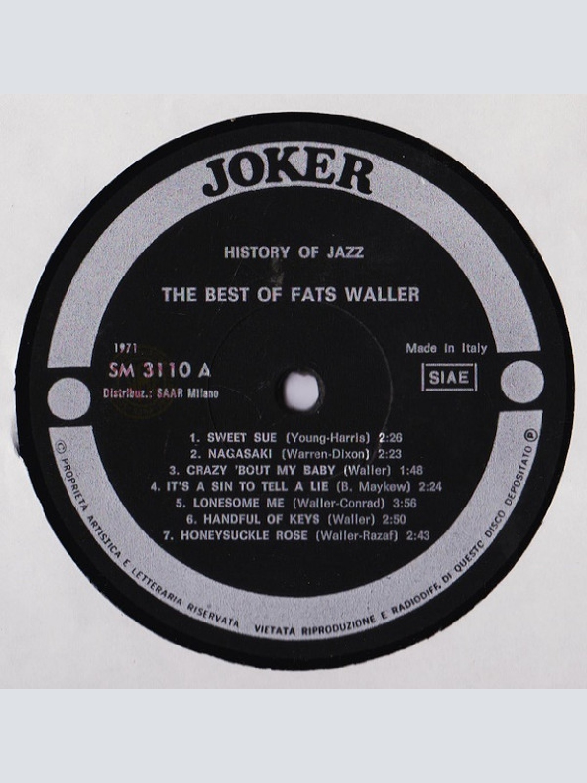 Vinyl / Fats Waller - The Best Of Fats Waller