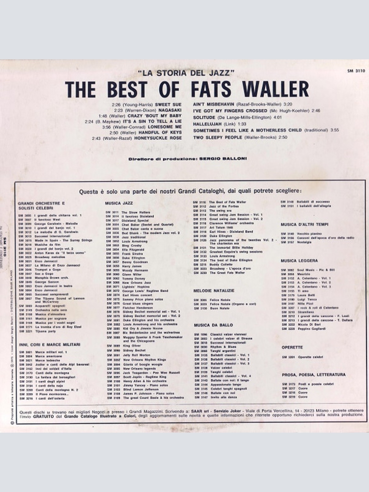 Vinyl / Fats Waller - The Best Of Fats Waller