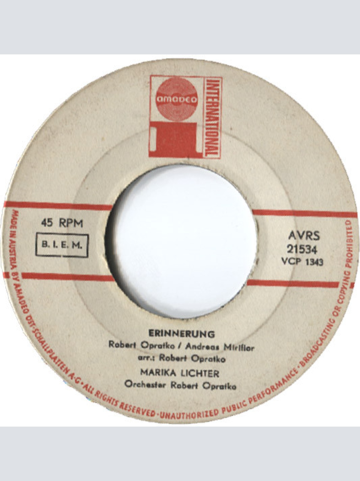 Vinyl / Marika Lichter - Adieu