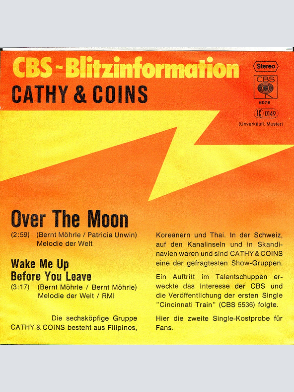 Vinyl / Cathy & Coins - Over The Moon